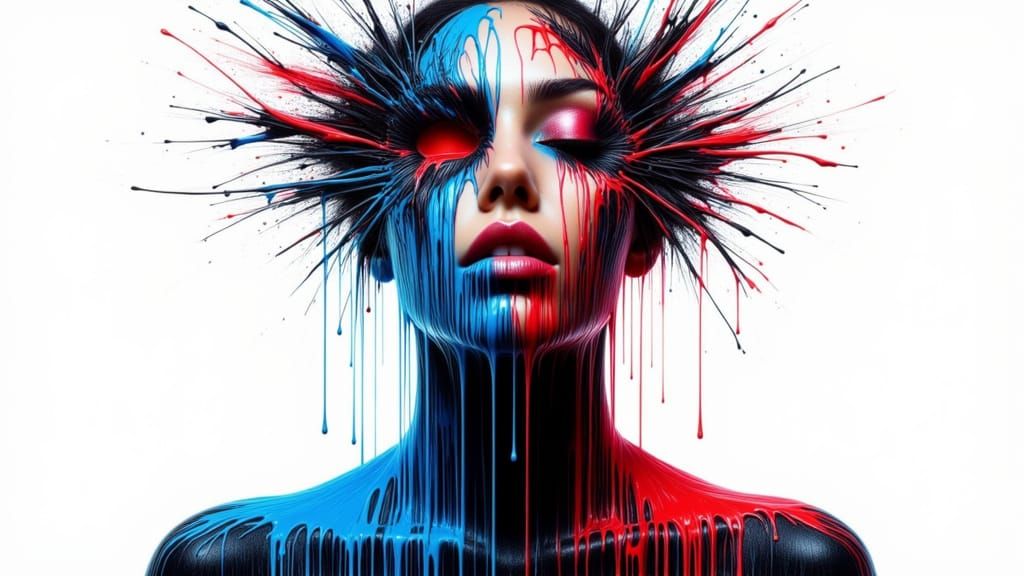 <lora:Melting Colors:1.0> An abstract portrait (16:9)