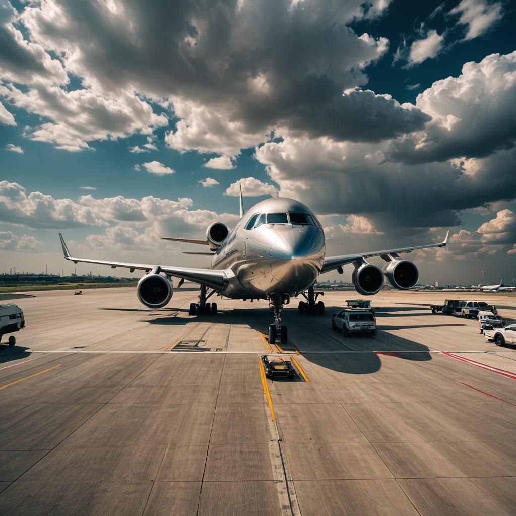 Surreal Plane Lowers Lexus at Ben Gurion Airport
