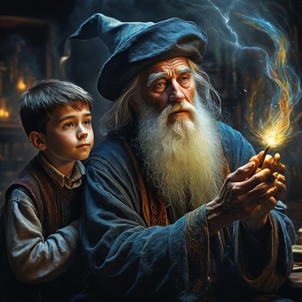 Teaching Magic  by @DragonIdk