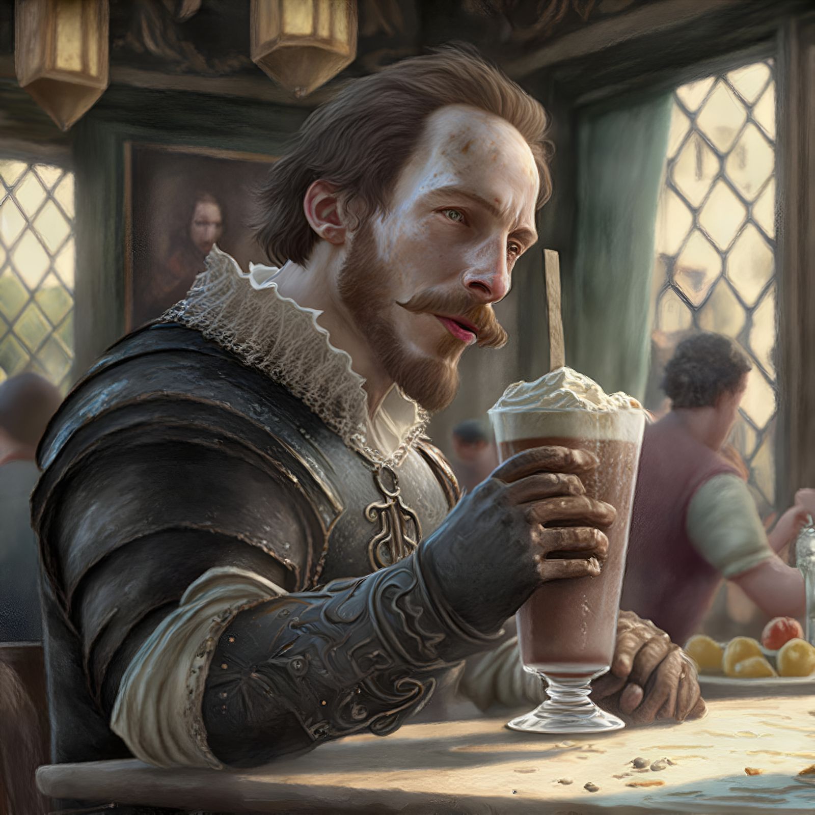 Midjourney v4: Six-Fingered Willy Milkshakespeare