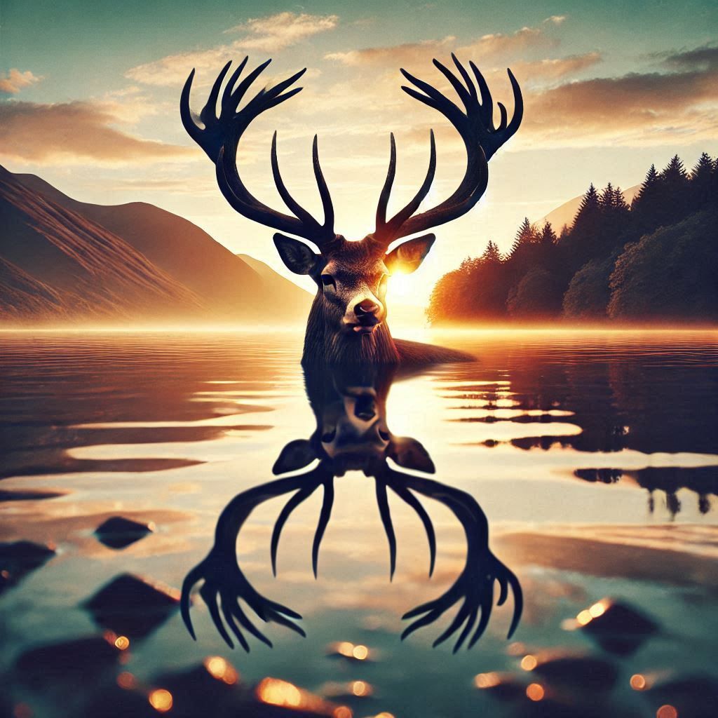 double exposure beautiful fantasy DALL-E 3 portrait landscape..