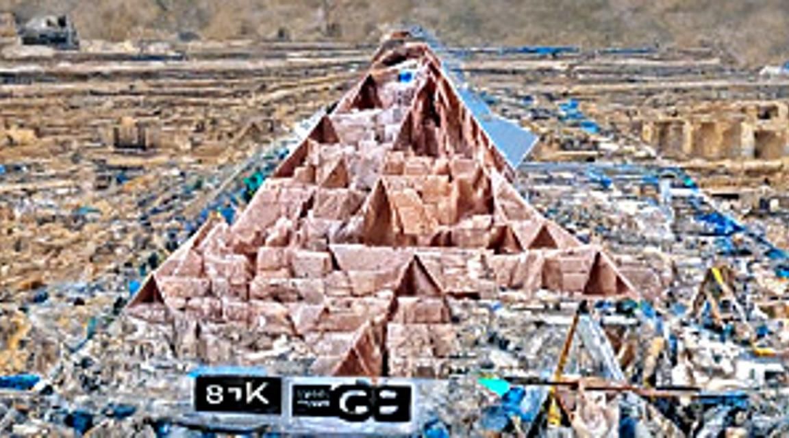 How were the Egyptian pyramids built