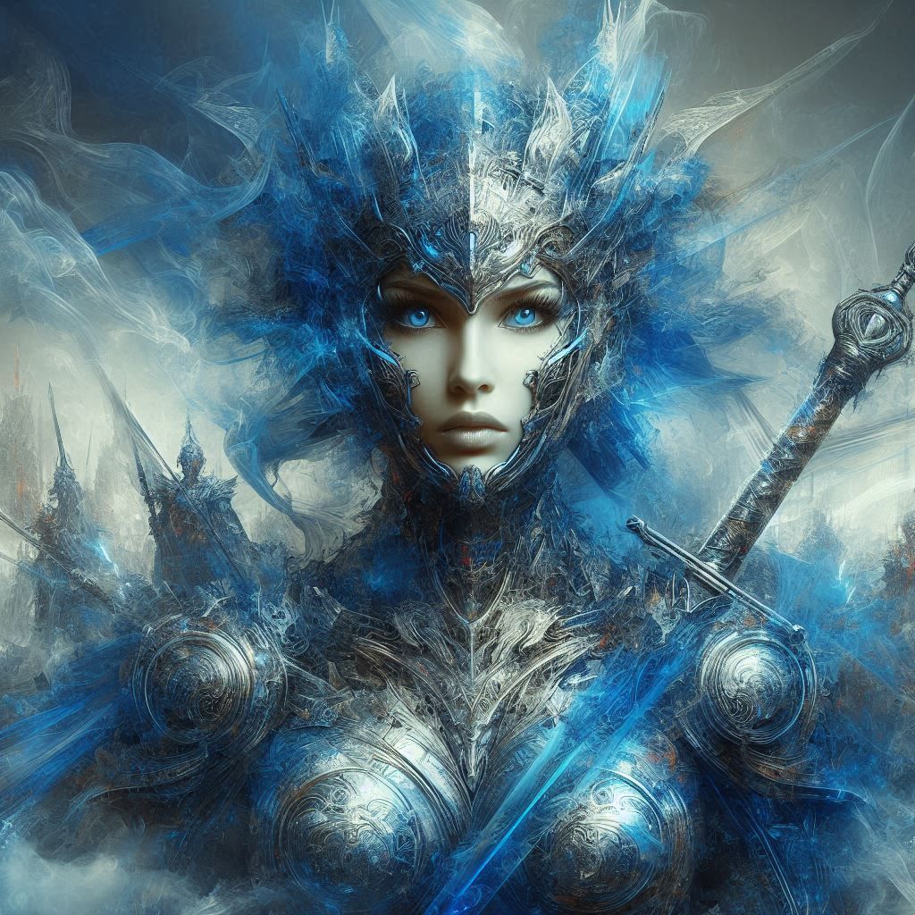 double exposure beautiful fantasy DALL-E 3 portrait landscape..