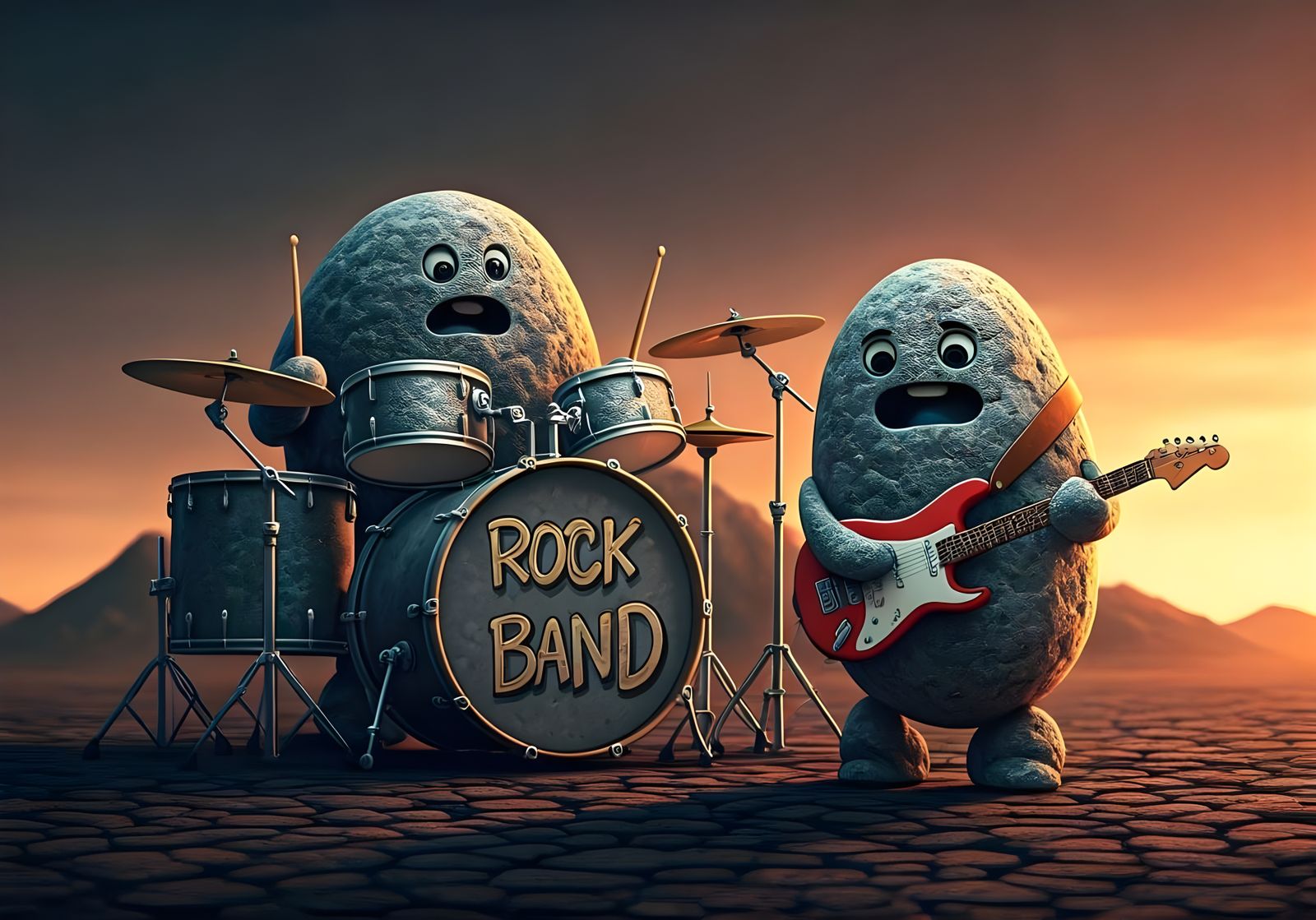 Rock Band  by @Tonutz