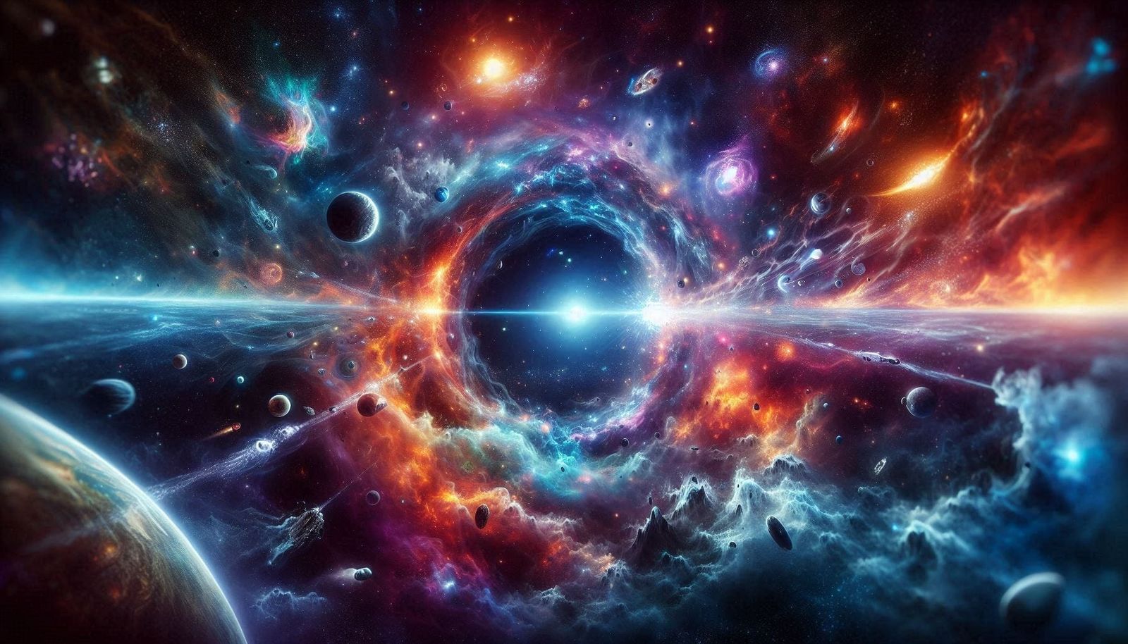 ♪ they tumble blindly as they make their way across the univ...