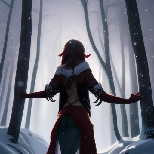 Beautiful elf woman