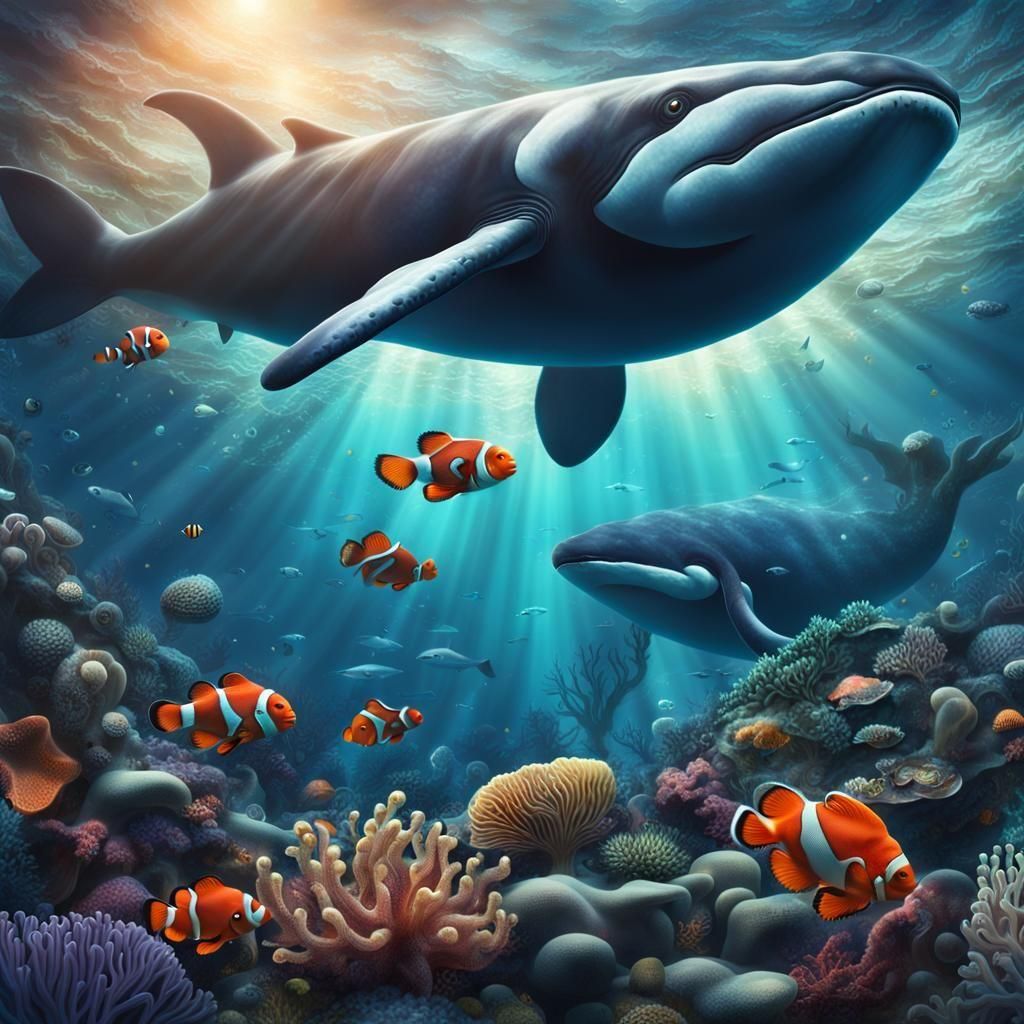 Ocean life - AI Generated Artwork - NightCafe Creator