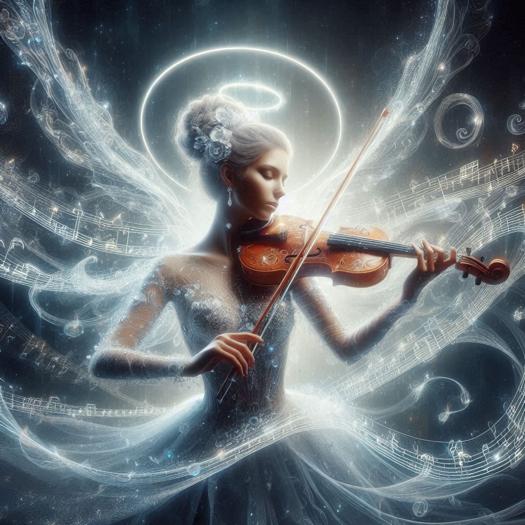 Playing violin