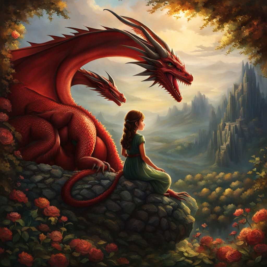 A girl and her dragon