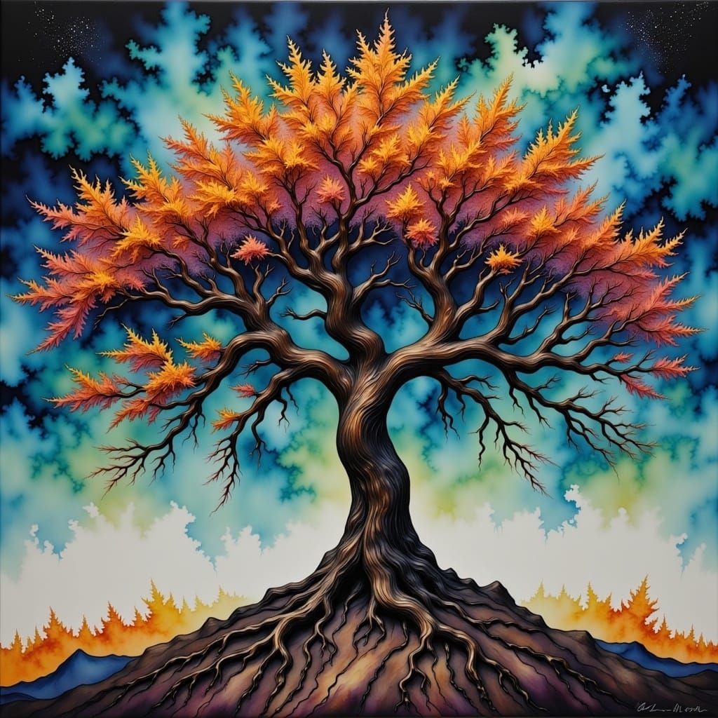 The Tree of Life <lora:Alcohol Inks:1.0> 
