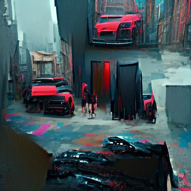 I see a red door and I want it painted black.2