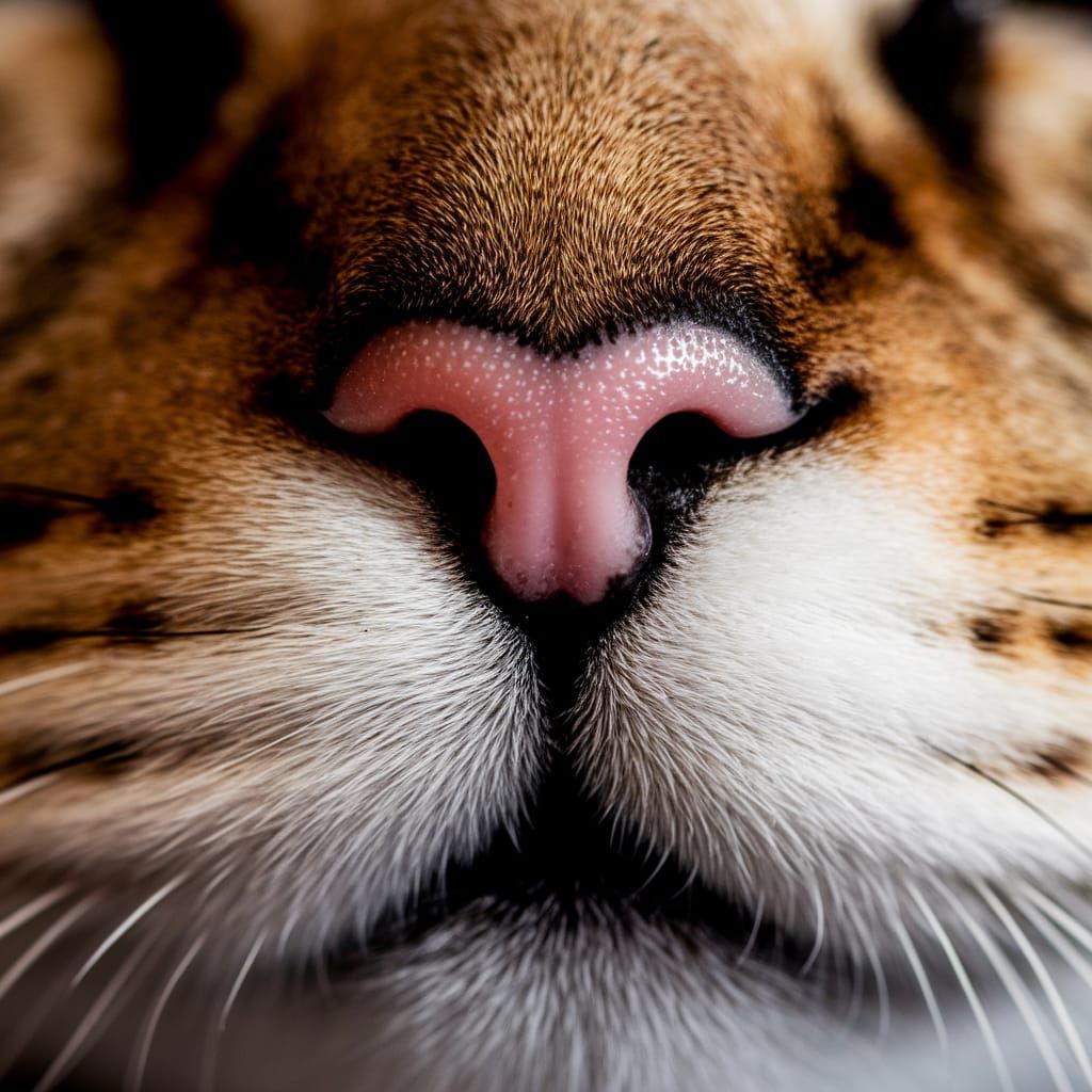 Extreme macro close-up of a cat's nose -  Macro View   by @NUAT