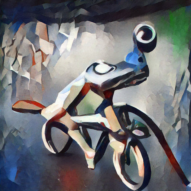 Frog on Bicycle undine filter