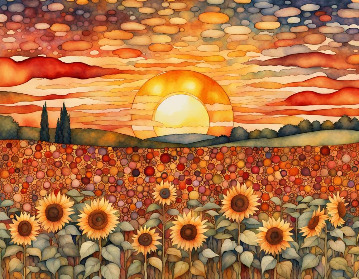 Sunflower Sunset 