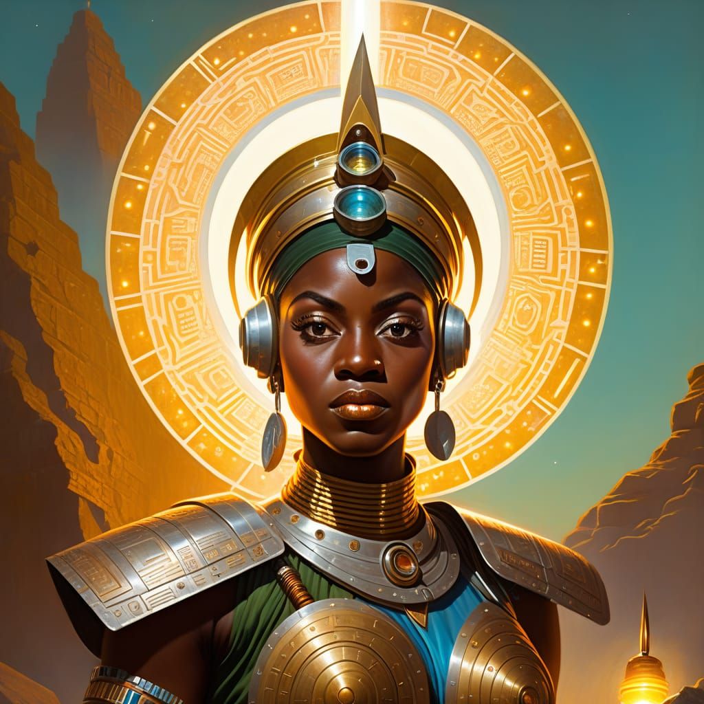 Moremi Ajasoro (African Myth x Classic Sci Fi Art) - AI Generated ...