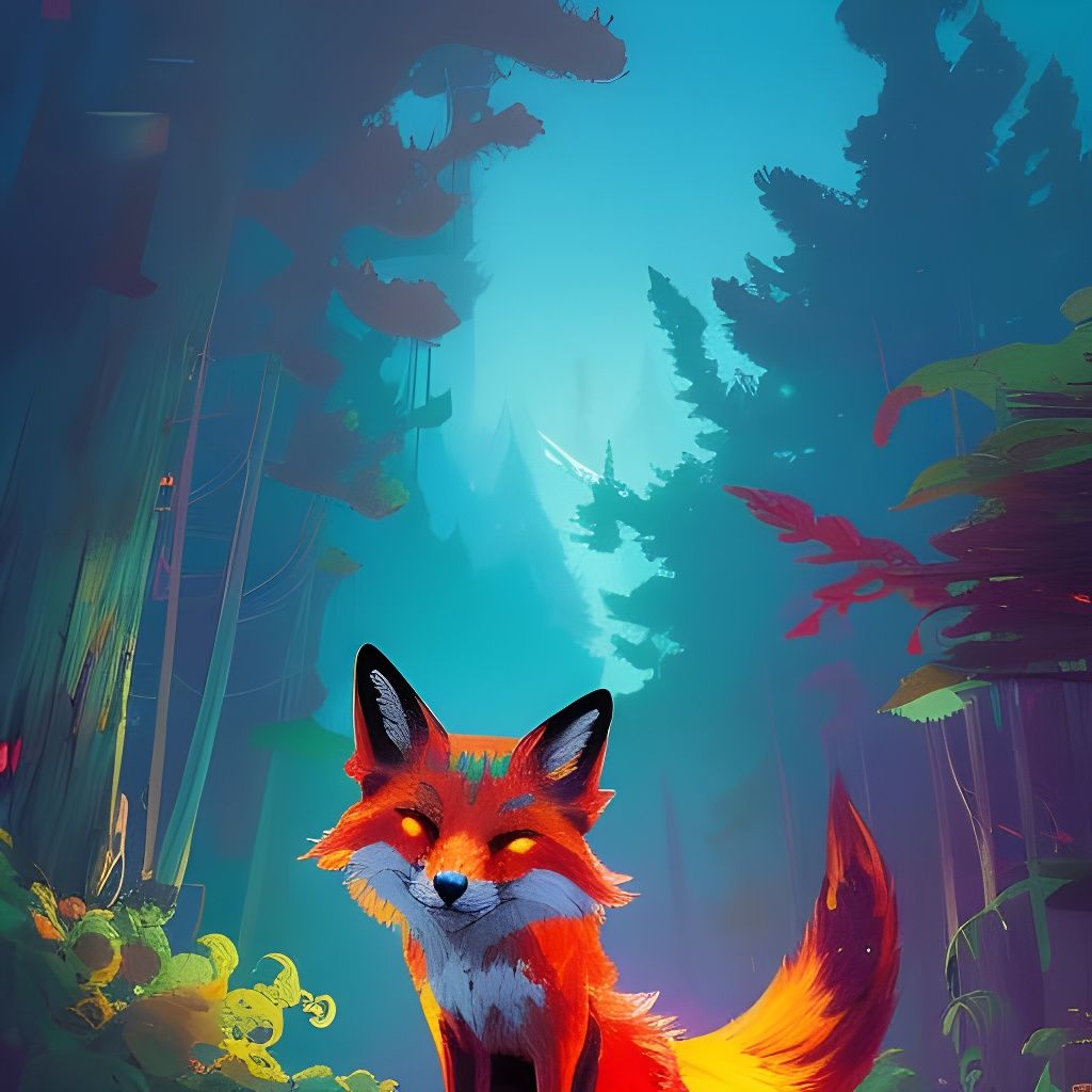 Painted fox