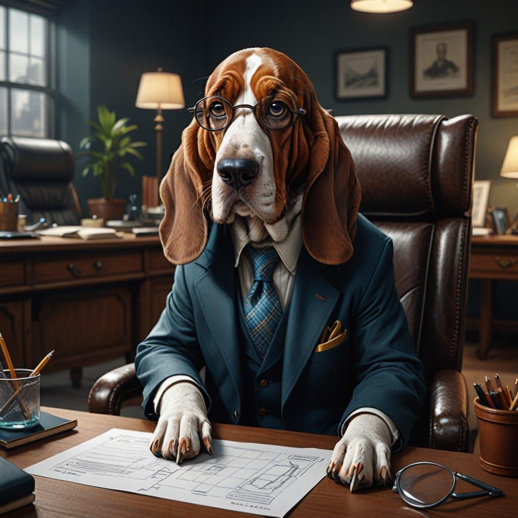 Basset Hound Therapist  by @MiceyMargo