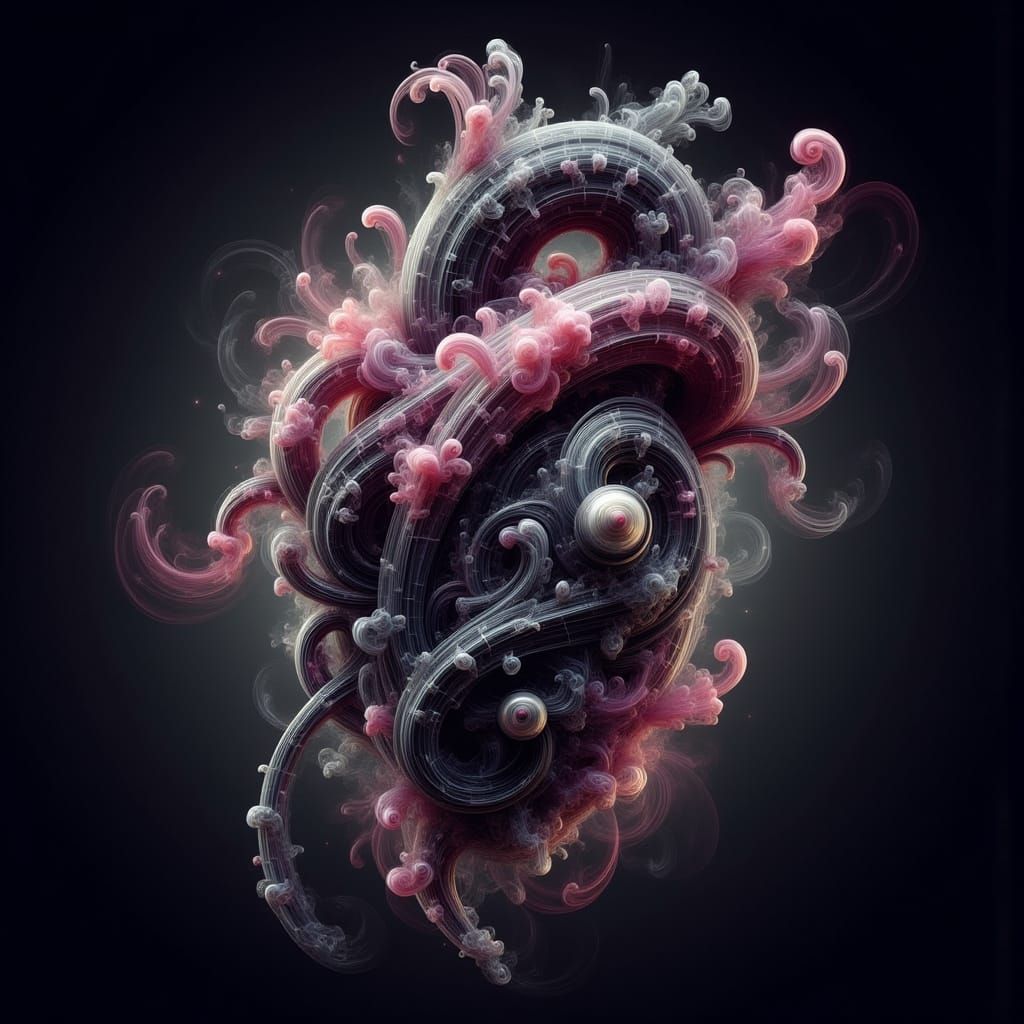 Biomechanical Heart in Metallic Sphere, Industrial Horror St...