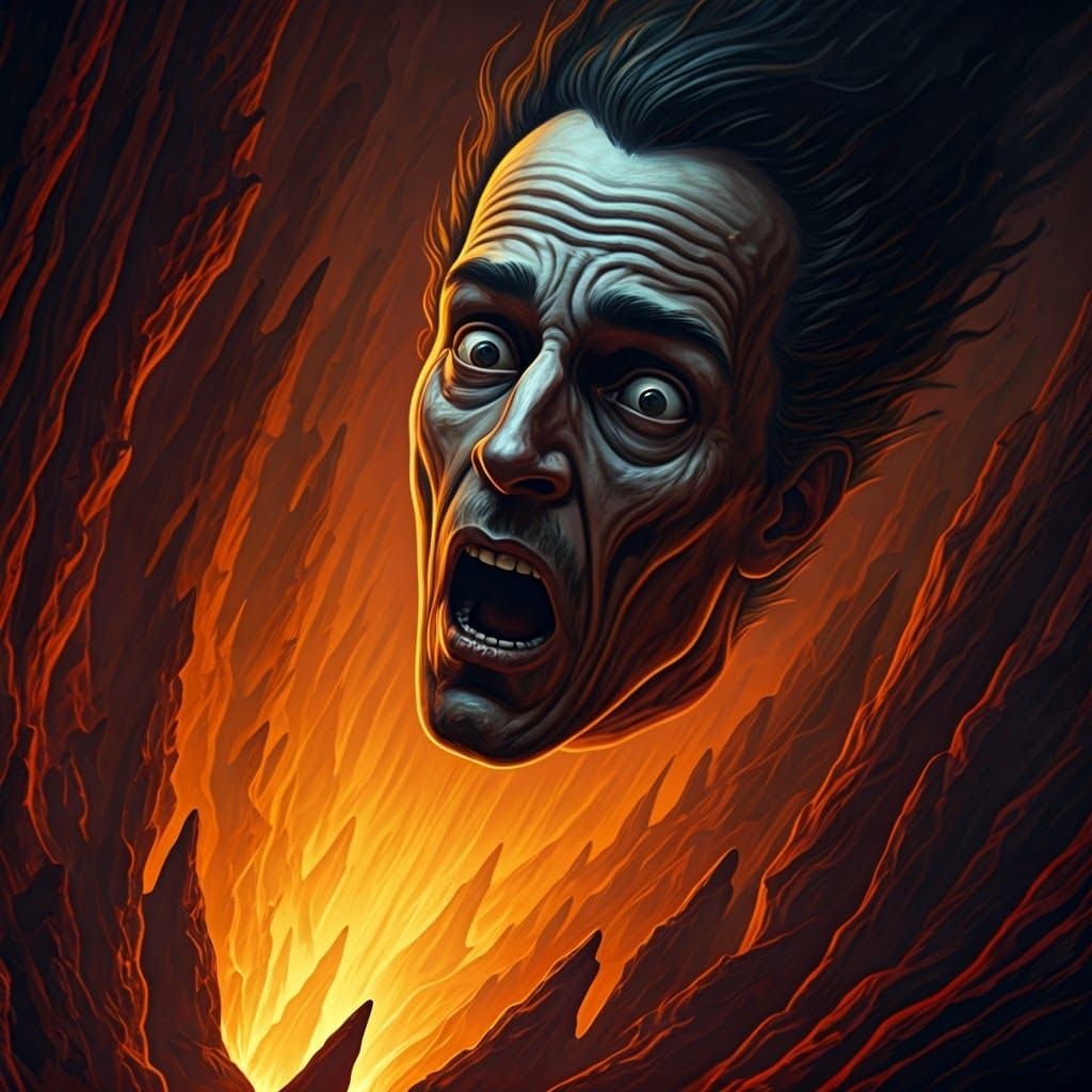 Descent into Hell: A Hyperrealistic Vision