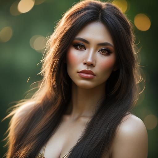 Young Stone Age Woman Portrait, Natural Lighting