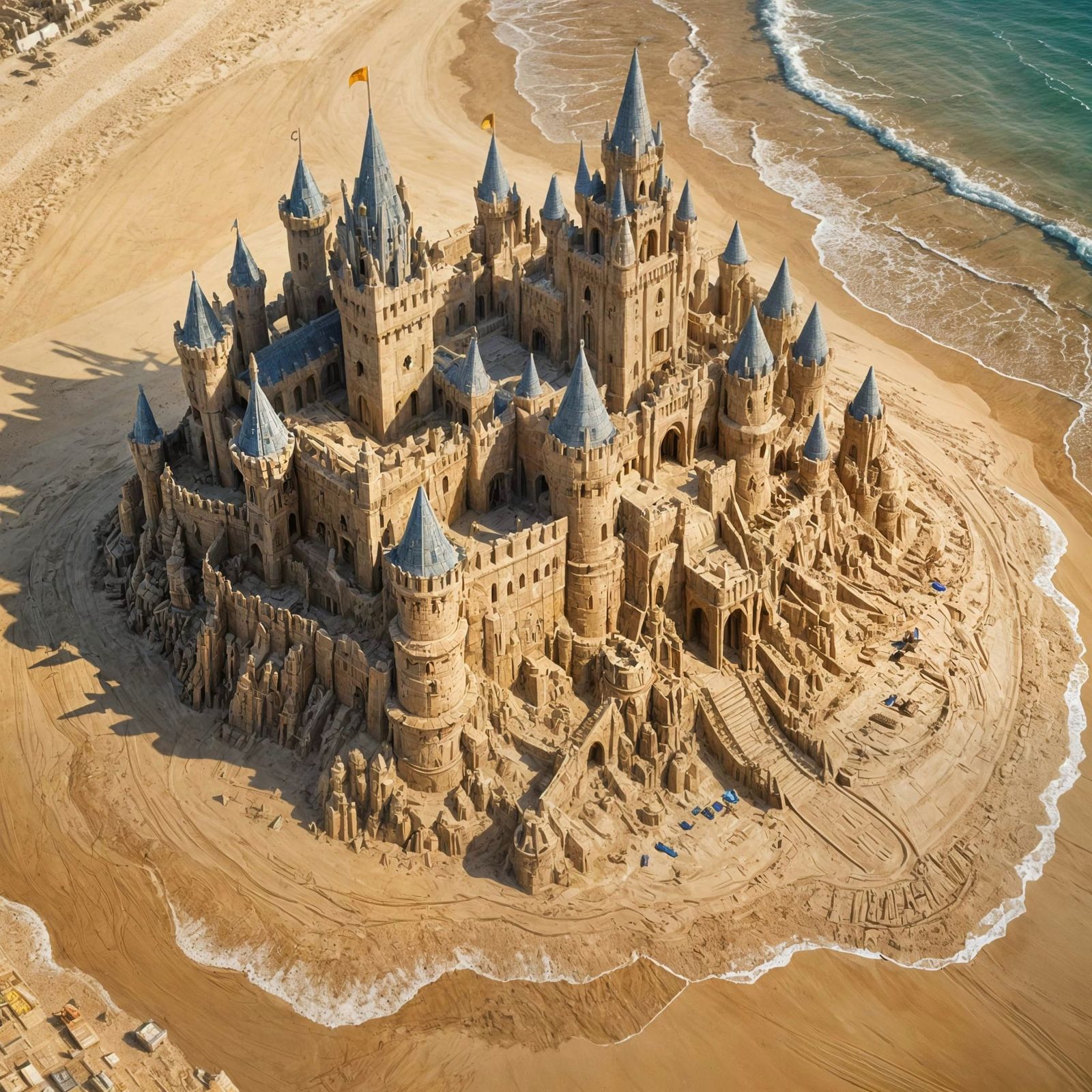 Life Size Castle Of Sand  by @Randy Arizona