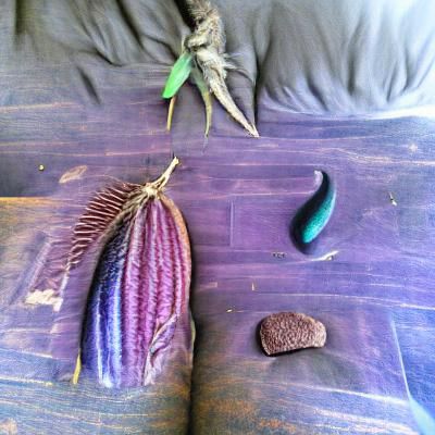Strange things. Fejoas. Blue corn. Purple kumara. Gmos. Genetics