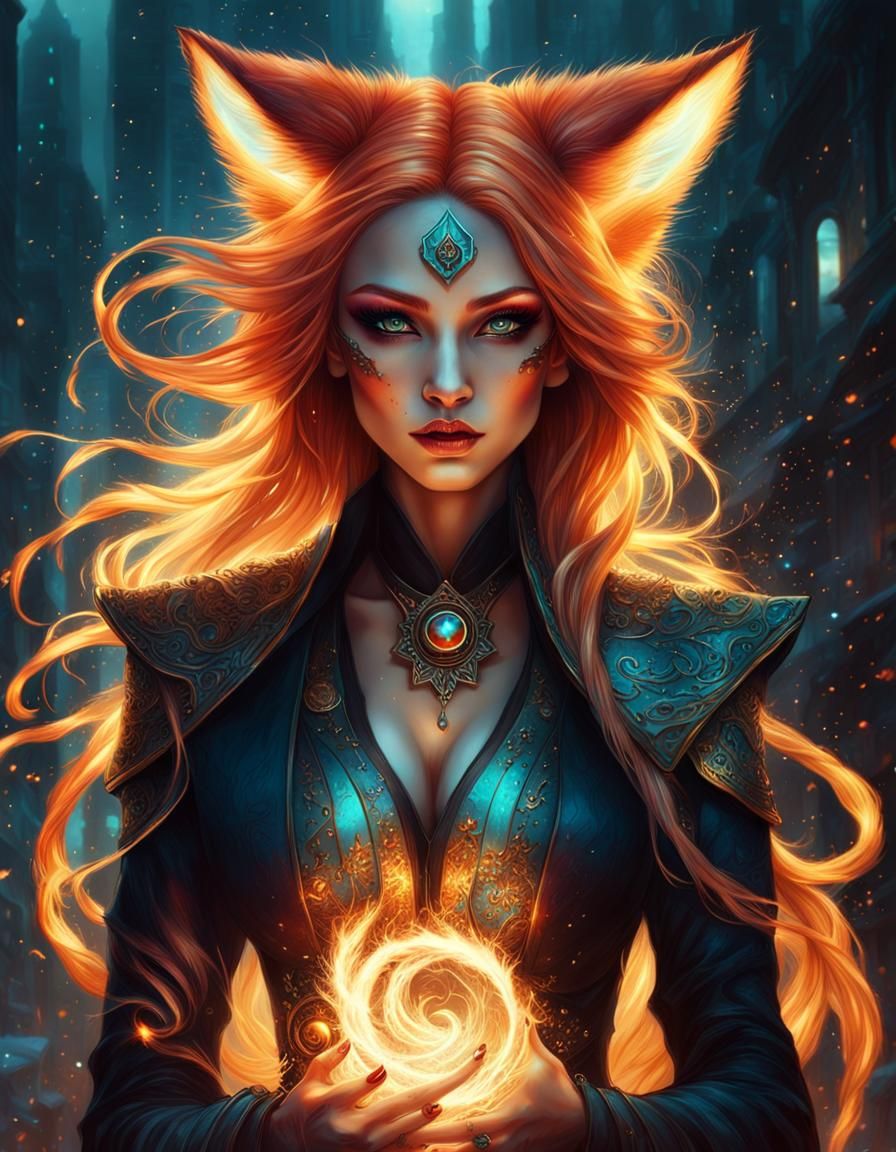 Fire Fox  by @Shywolf