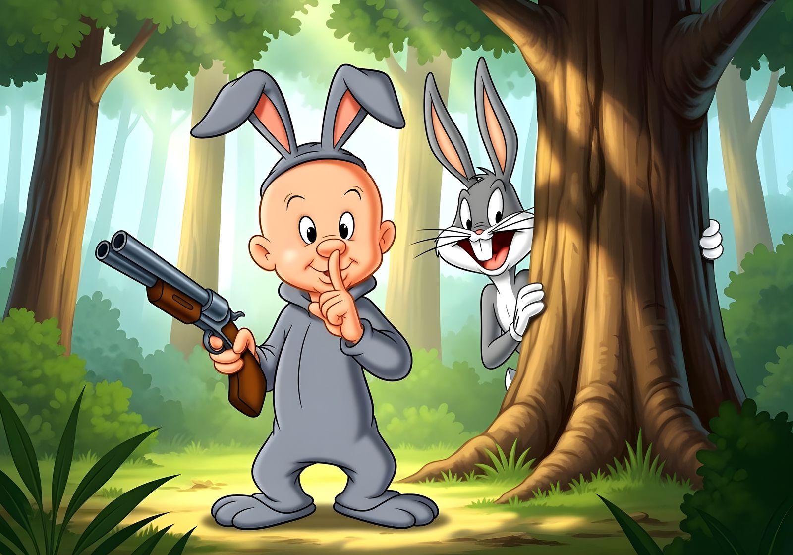 Elmer Fudd Bunny Imposter  by @Gary Murakami