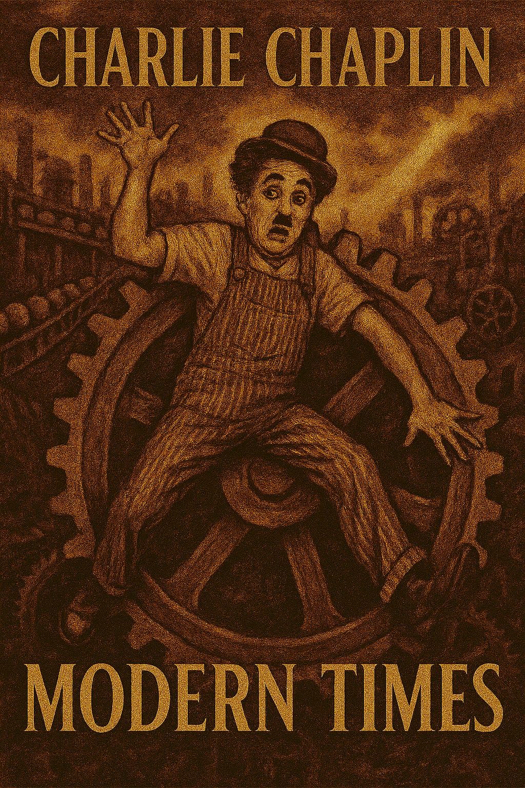 Charlie Chaplin in "Moderne Zeiten"