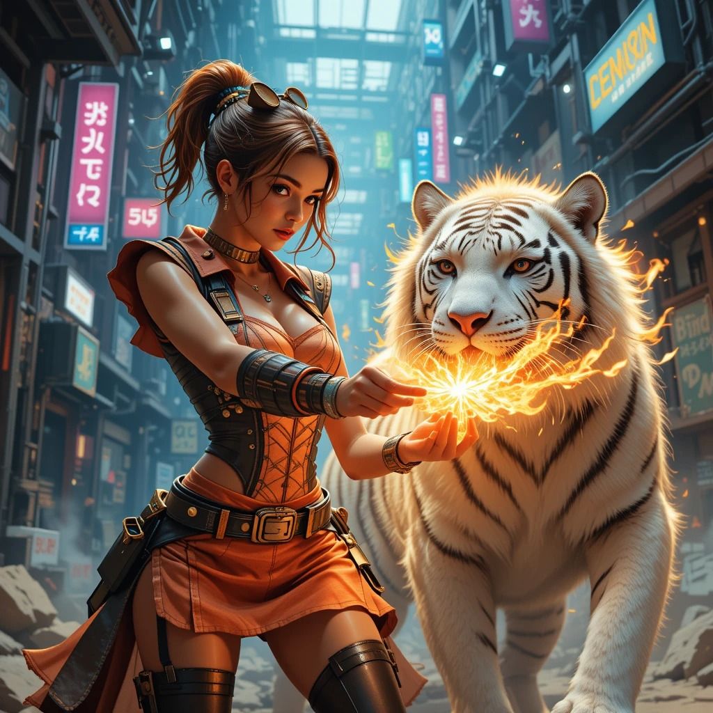 Steam Punk Spark and Flame