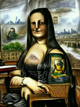mona lisa tatoo oldschool