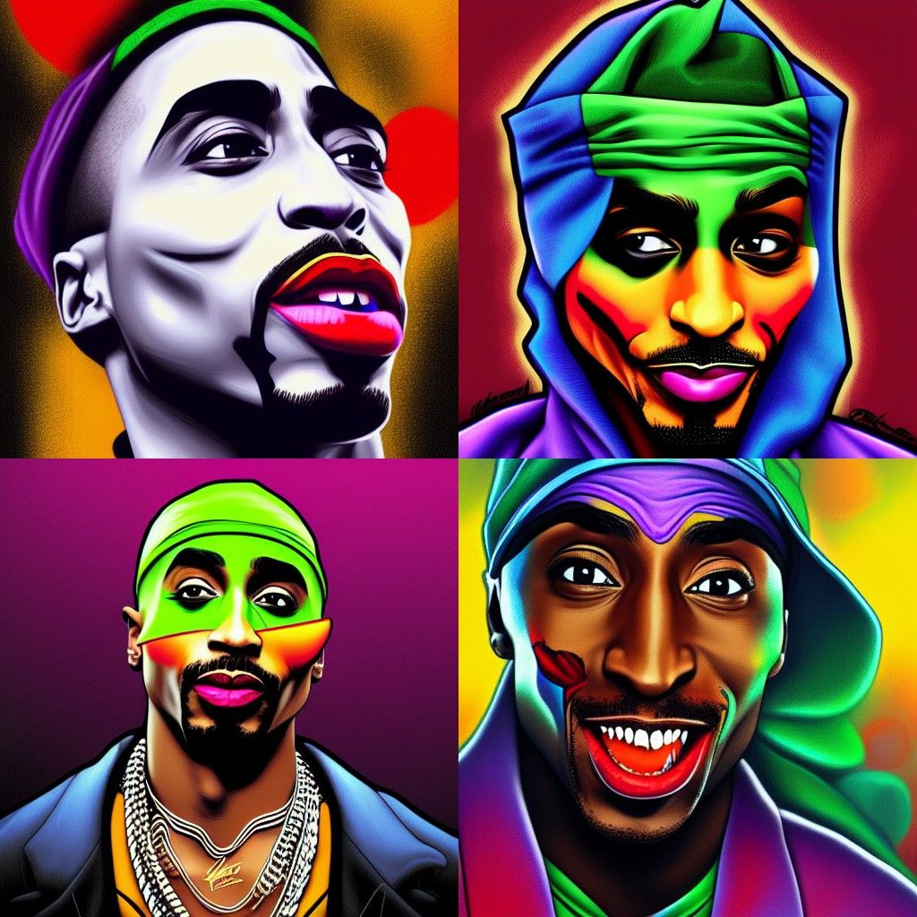 Tupac - AI Generated Artwork - NightCafe Creator