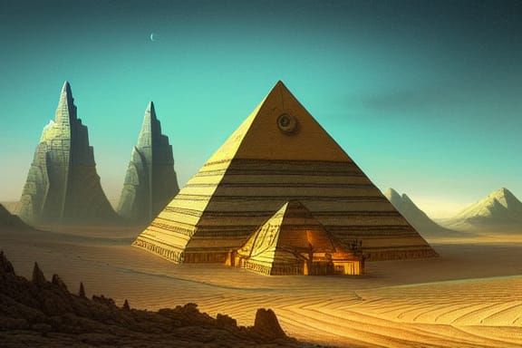 Pyramids of Egypt - AI Generated Artwork - NightCafe Creator