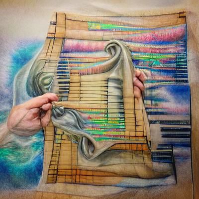 Weaving fabric out of music.