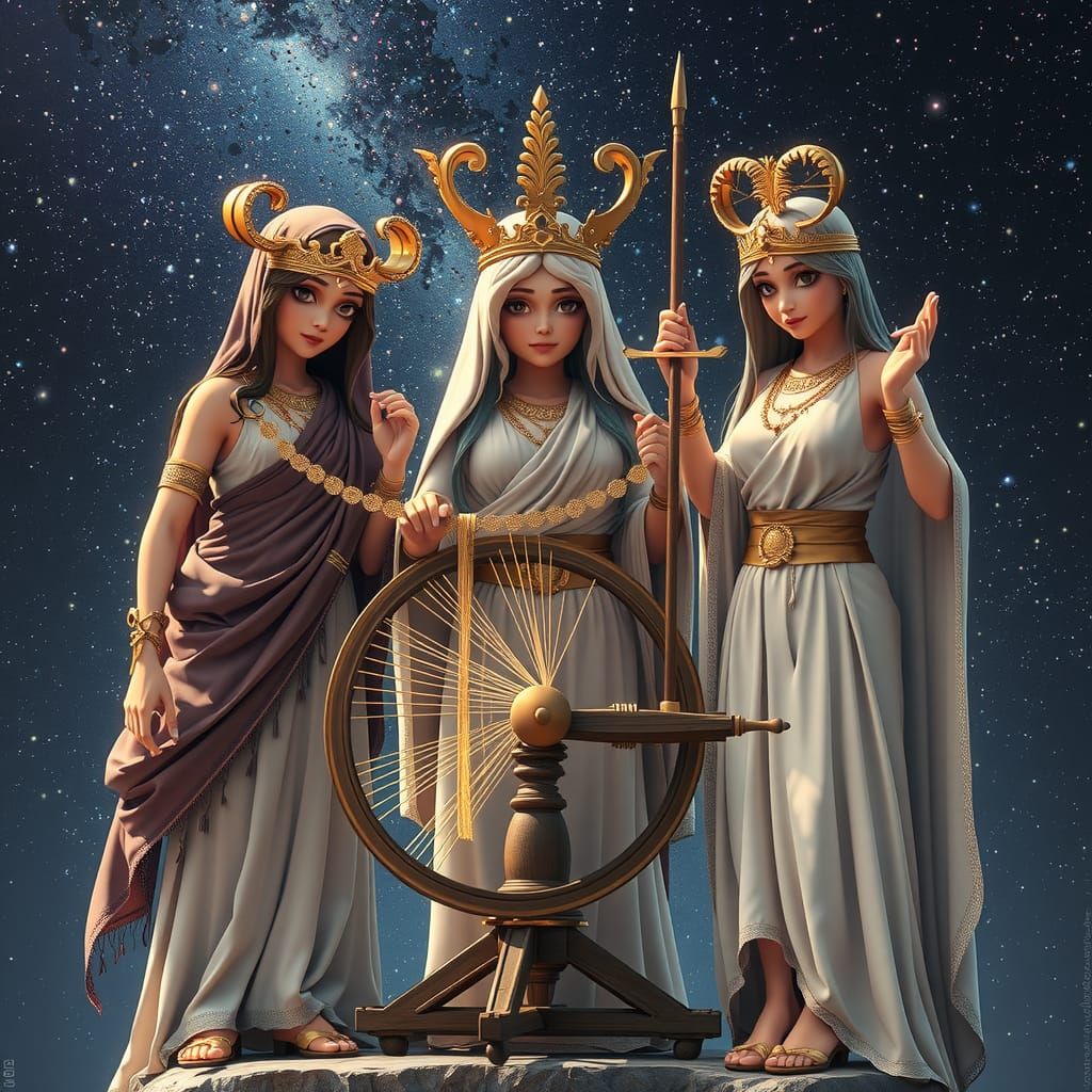 The moiras. Weavings of Fate 