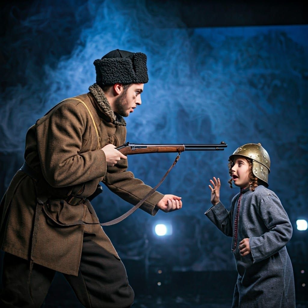 Hasidic Drama: Intense Actor Confronts Frightened Boy in The...