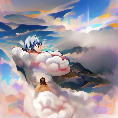gods above clouds