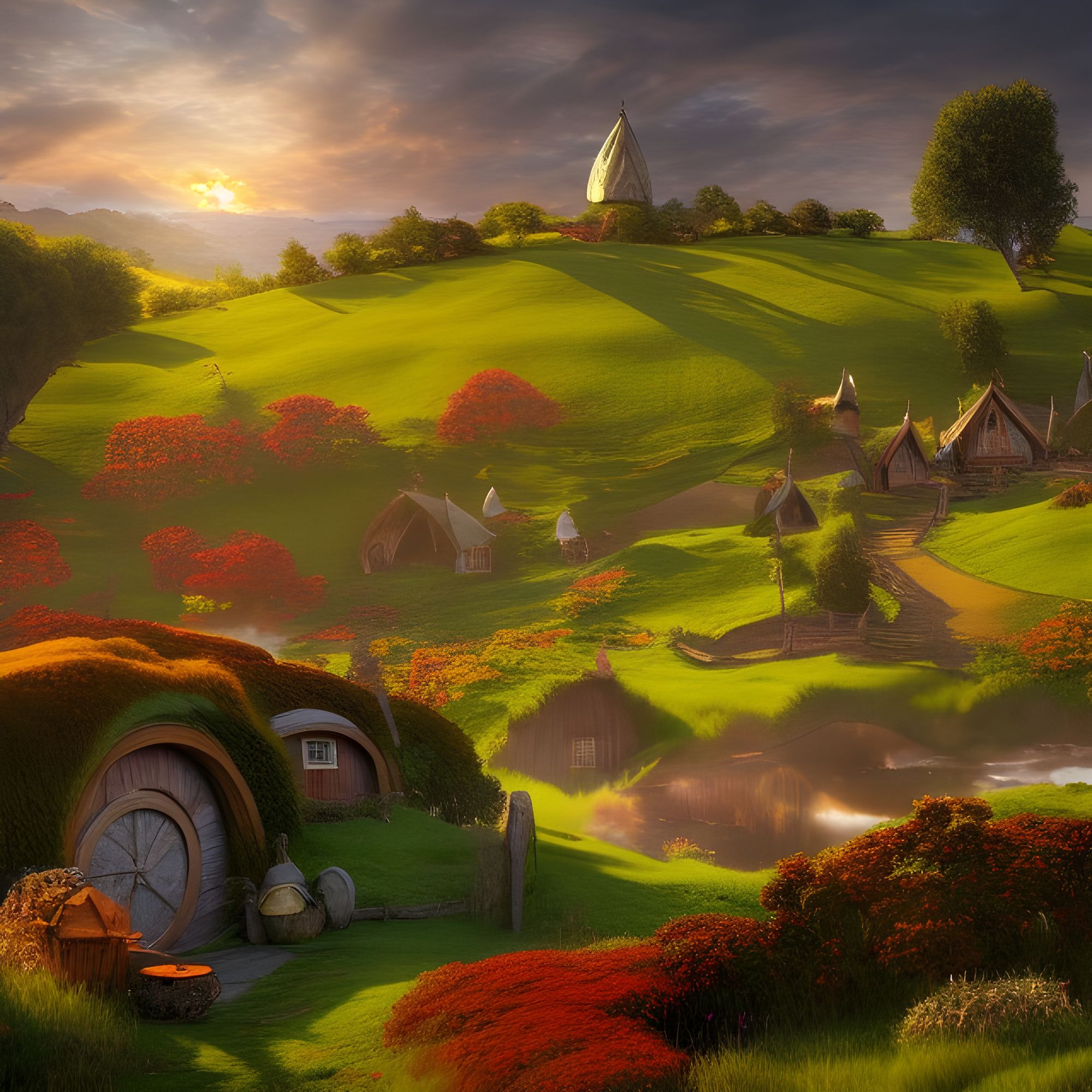 Picture Of The Shire Background Images HD Pictures and Wallpaper For Free  Download  Pngtree
