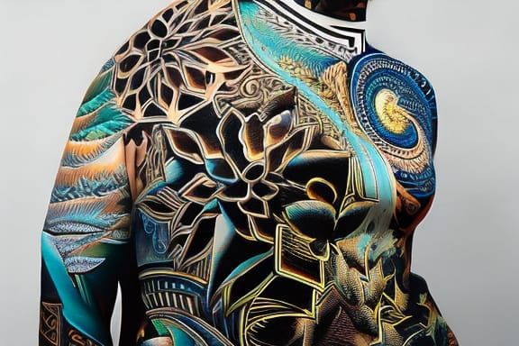 Beautiful gorgeous tattooed goddess Insanely HyperRealistic ...