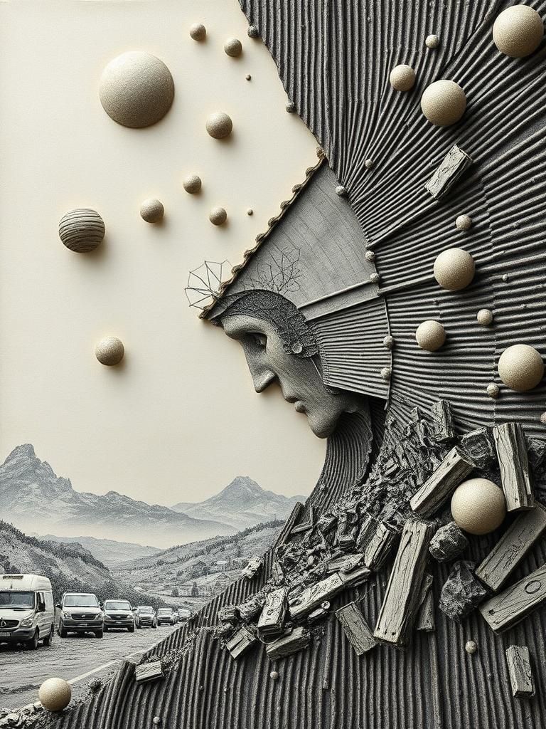 Surrealist Assemblage Inspired by Dada Masters
