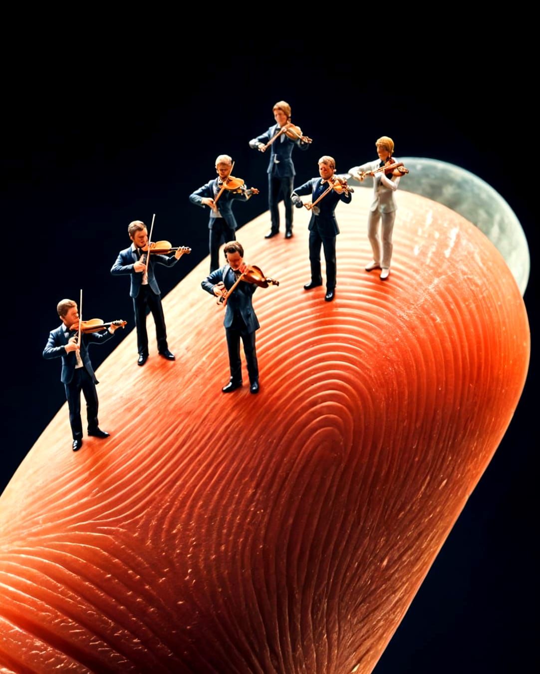 A symphony of violinists playing a sad song when I don't score on the DC