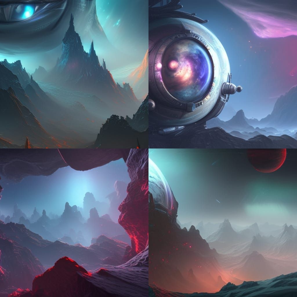 Outer space eyes
