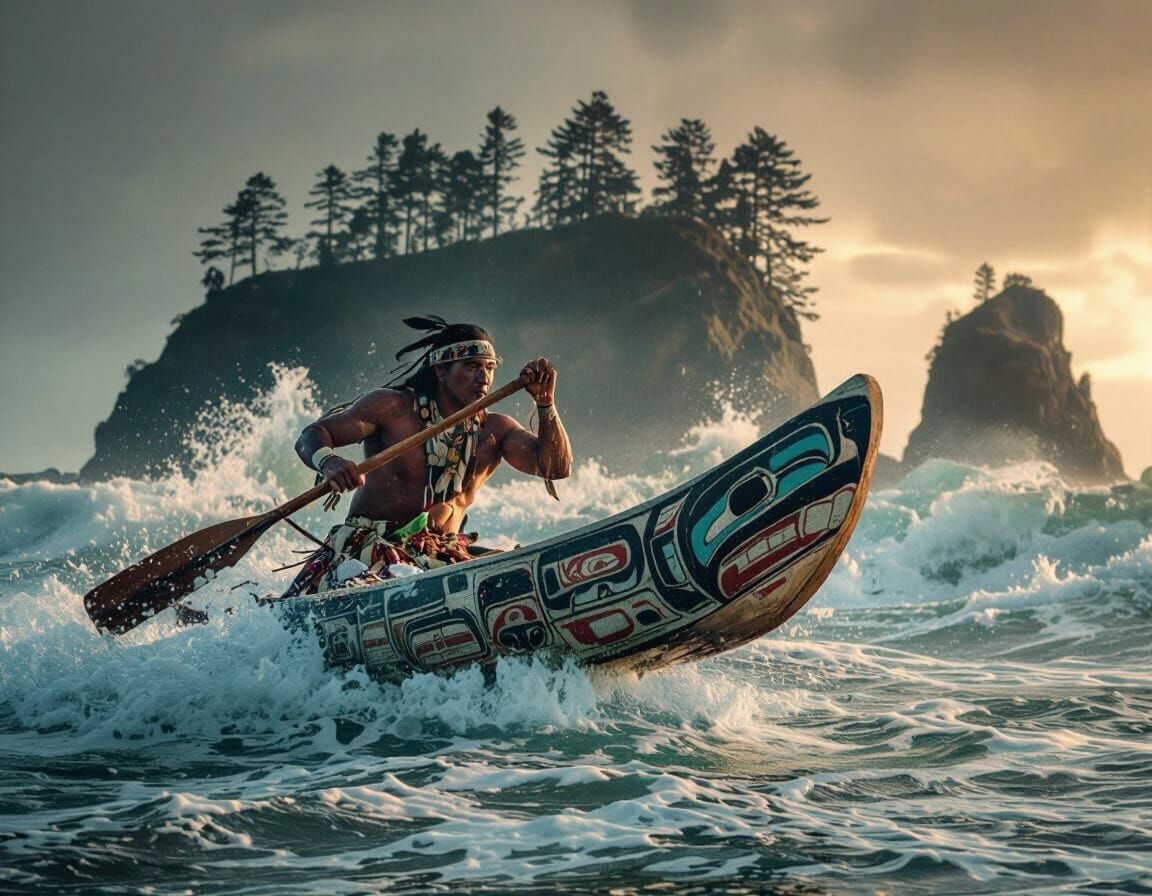 Traditional Quileute Canoe  by @Galaxy Gal