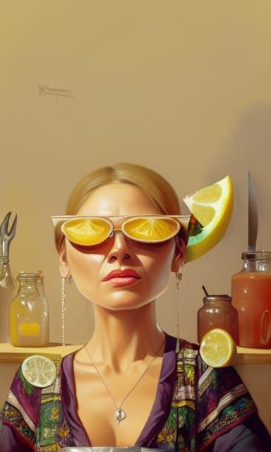When NightCafe hands you giant floating lemons, blend your p...