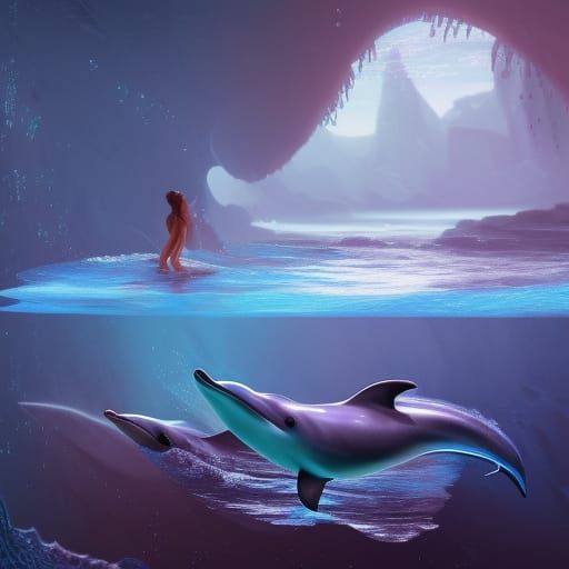 Swimming alongside me