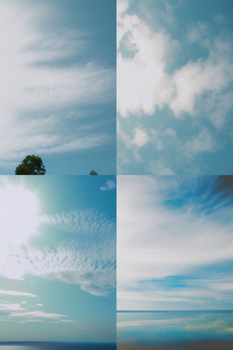 Relaxing blue sky