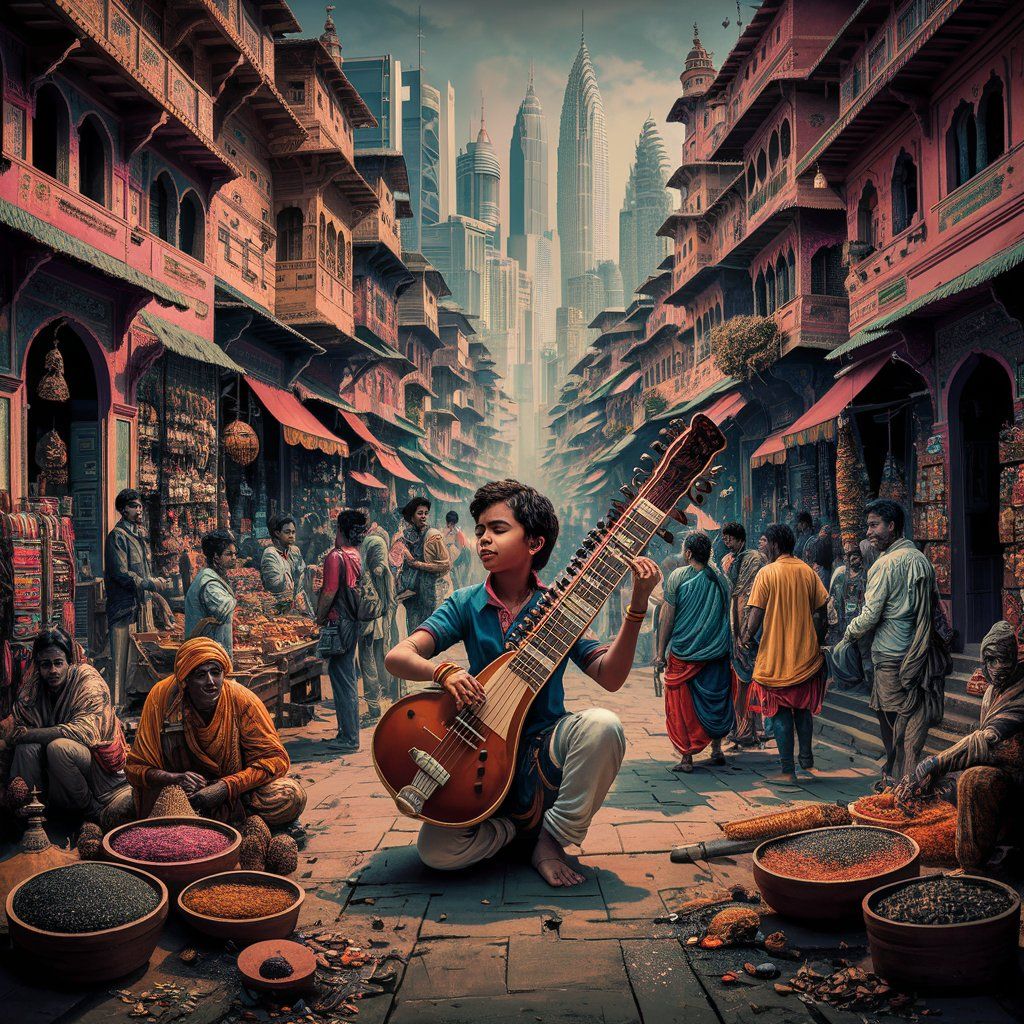 Between traditional and modern India