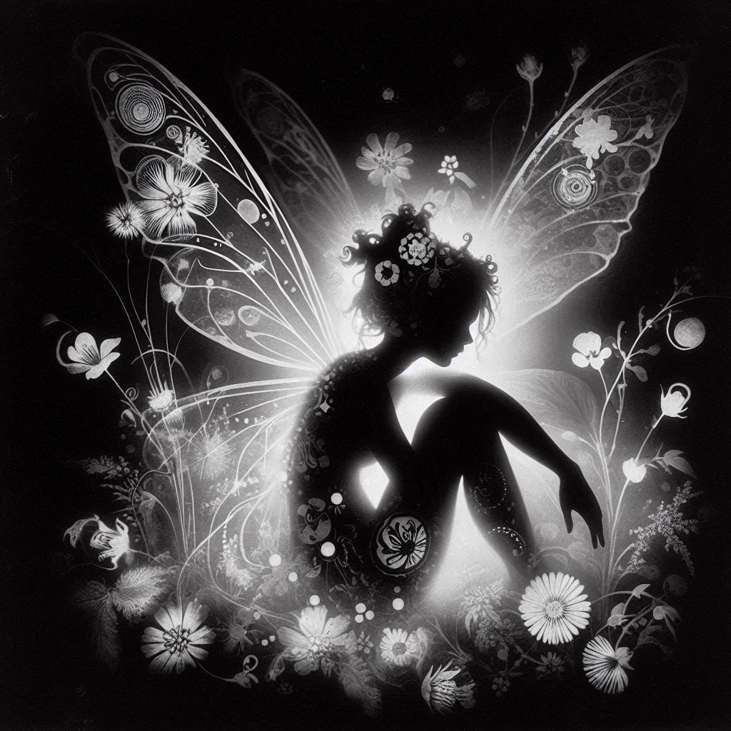 August 2024 Art Jam Images  fairy and photograms