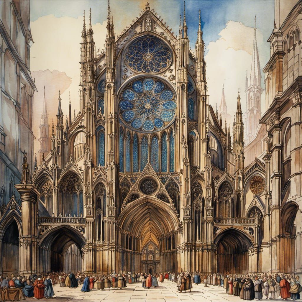 Italian cathedral   by @Ed Barbe-Noire