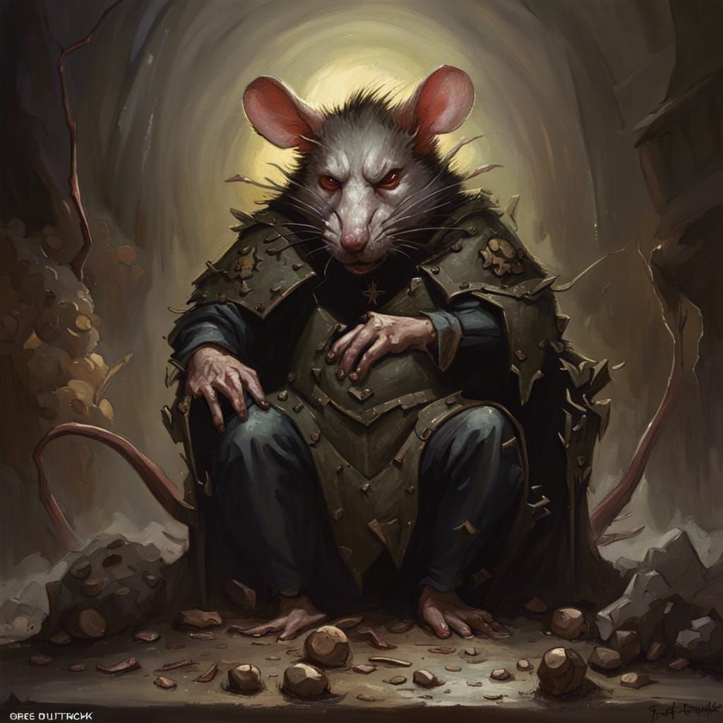 Rat king - AI Generated Artwork - NightCafe Creator